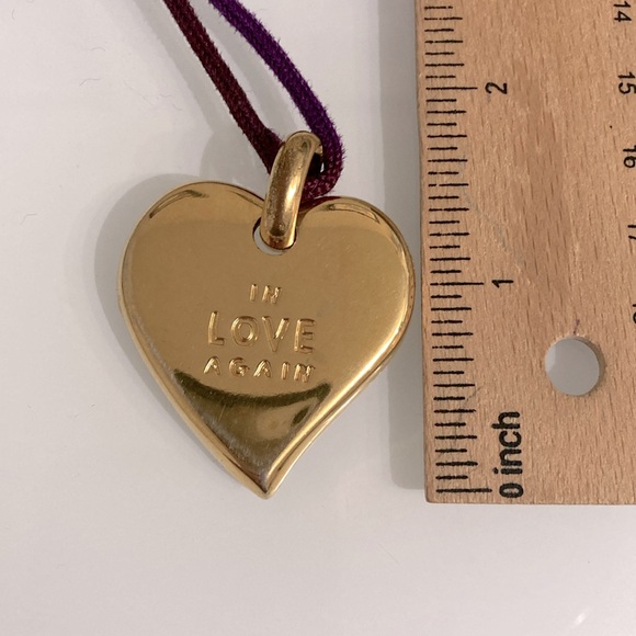 💛 YSL “In Love Again” Vintage Gold Heart Necklace + Bonus Vintage Chain - Picture 8 of 8